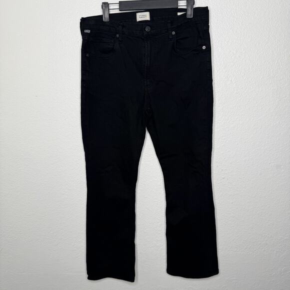 Citizens of Humanity Womens Jeans Size 30 Isola Black Mid Rise Cropped Denim